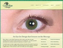 Tablet Screenshot of greeneyefordesign.com